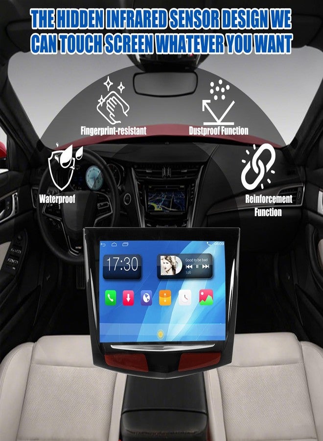 RANSOTO شاشة لمس RANSOTO CUE متوافقة مع سيارات كاديلاك ATS إسكاليد XTS SRX CTS CTS-V موديلات 2013-2017، مزودة بأداة إزالة الأجزاء الداخلية، بديلة للأرقام 20867046 و22912609 - Image 3